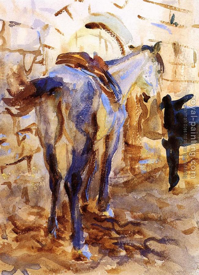 John Singer Sargent : Saddle Horse, Palestine